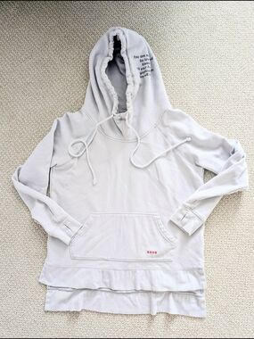 Peace Love World Hoodie Ice Blue Size XS Woman's